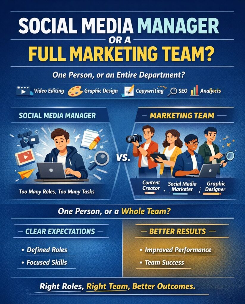 Social Media Manager or a Full Marketing Team?